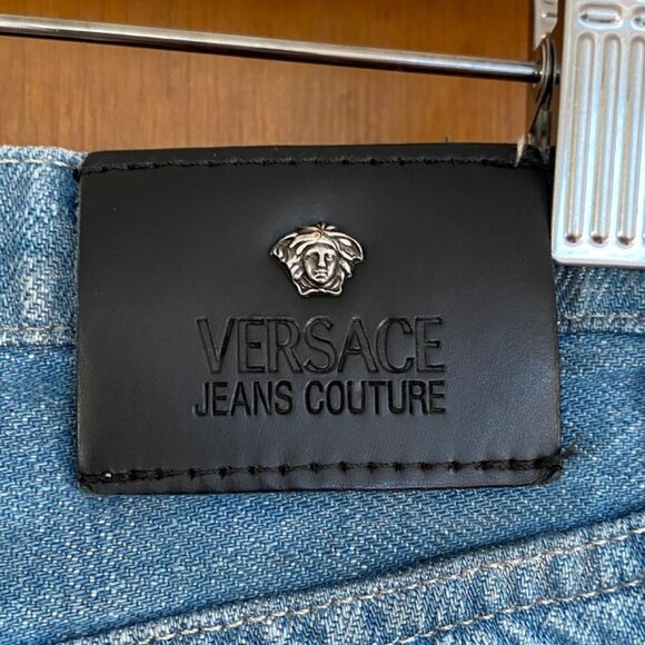 Vintage 90's Versace Cloudy Sky Jeans - Picture 5 of 8